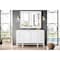 James Martin Vanities Addison 60in Single Vanity, Glossy White w/ 3 CM White Zeus Quartz Top E444-V60S-GW-3WZ - alternate 4